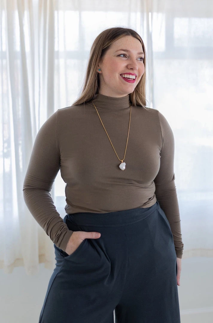 Mien Sol Mock Neck Long Sleeve Top 4 Mien Sol Mock Neck Long Sleeve Top