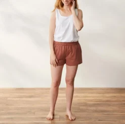 Coyuchi Best Sellers Solstice Short - Rosehip