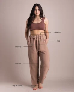 Soluna Collective Chestnut Relaxed Pants Clothing