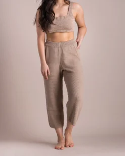 Soluna Collective Cremini Pima Knit Pants Staff Favorites