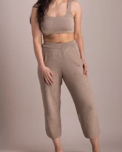 Soluna Collective Cremini Pima Knit Pants Staff Favorites