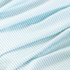 Ettitude Bamboo Sateen Duvet Cover- Starlight Blue Stripes