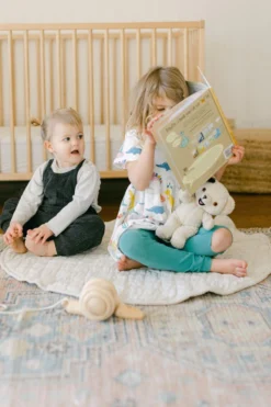 Creative Women New Arrivals Stone Washed Linen Quilted Playmat