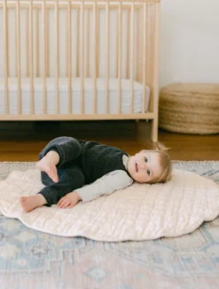 Creative Women New Arrivals Stone Washed Linen Quilted Playmat