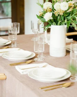 Creative Women Best Sellers Stone Washed Linen Tablecloth - Blush 7 Creative Women Best Sellers Stone Washed Linen Tablecloth - Blush