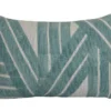 Casa Amarosa Stripe Sky Throw Pillow Cover- Aqua Home Goods
