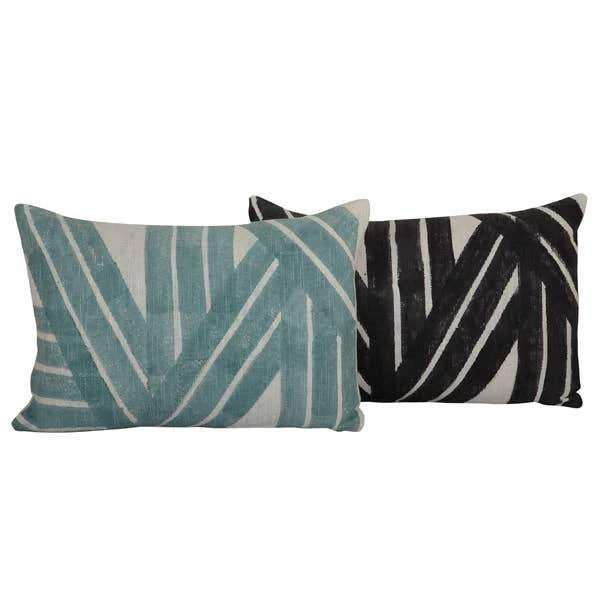 Casa Amarosa Stripe Sky Throw Pillow Cover - Black 6 Casa Amarosa Stripe Sky Throw Pillow Cover - Black