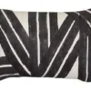 Casa Amarosa Stripe Sky Throw Pillow Cover - Black