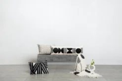 Casa Amarosa Stripe Sky Throw Pillow Cover - Black 12 Casa Amarosa Stripe Sky Throw Pillow Cover - Black