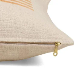 Casa Amarosa Stripe Throw Pillow Cover - Gold Earth