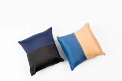 Studio Variously Aakar Silk Throw Pillow - Indigo Throw Pillows 12 Studio Variously Aakar Silk Throw Pillow - Indigo Throw Pillows