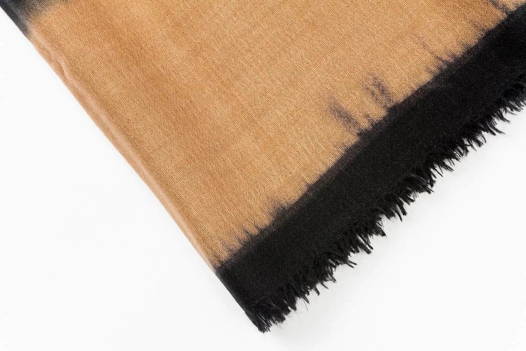 Studio Variously Handcrafted Aria Black Cashmere Scarf 6 Studio Variously Handcrafted Aria Black Cashmere Scarf