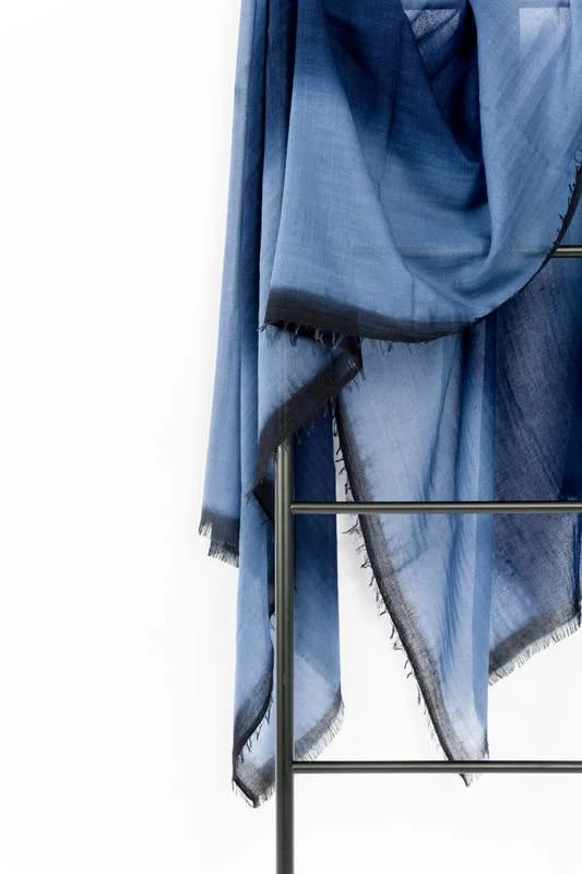 Studio Variously Handcrafted Aria Indigo Scarf 4 Studio Variously Handcrafted Aria Indigo Scarf