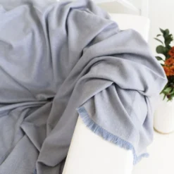 Studio Variously Boro Merino Wool Throw Blanket