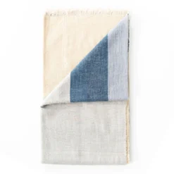 Studio Variously Ceru Merino Wool Throw Blanket