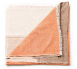 Studio Variously Chestnut Merino Wool Throw Blanket Home Goods