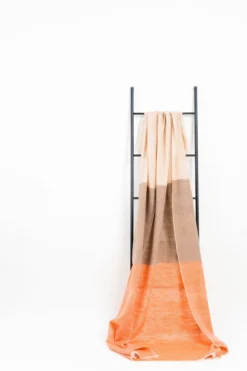 Studio Variously Chestnut Merino Wool Throw Blanket Home Goods