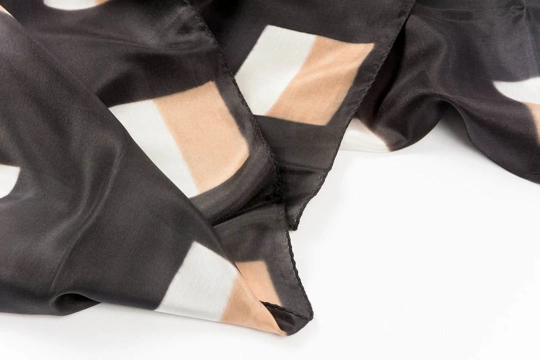 Studio Variously Handcrafted Choko Kasmi Silk Scarf 5 Studio Variously Handcrafted Choko Kasmi Silk Scarf