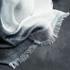 Studio Variously Granite Linen Scarf