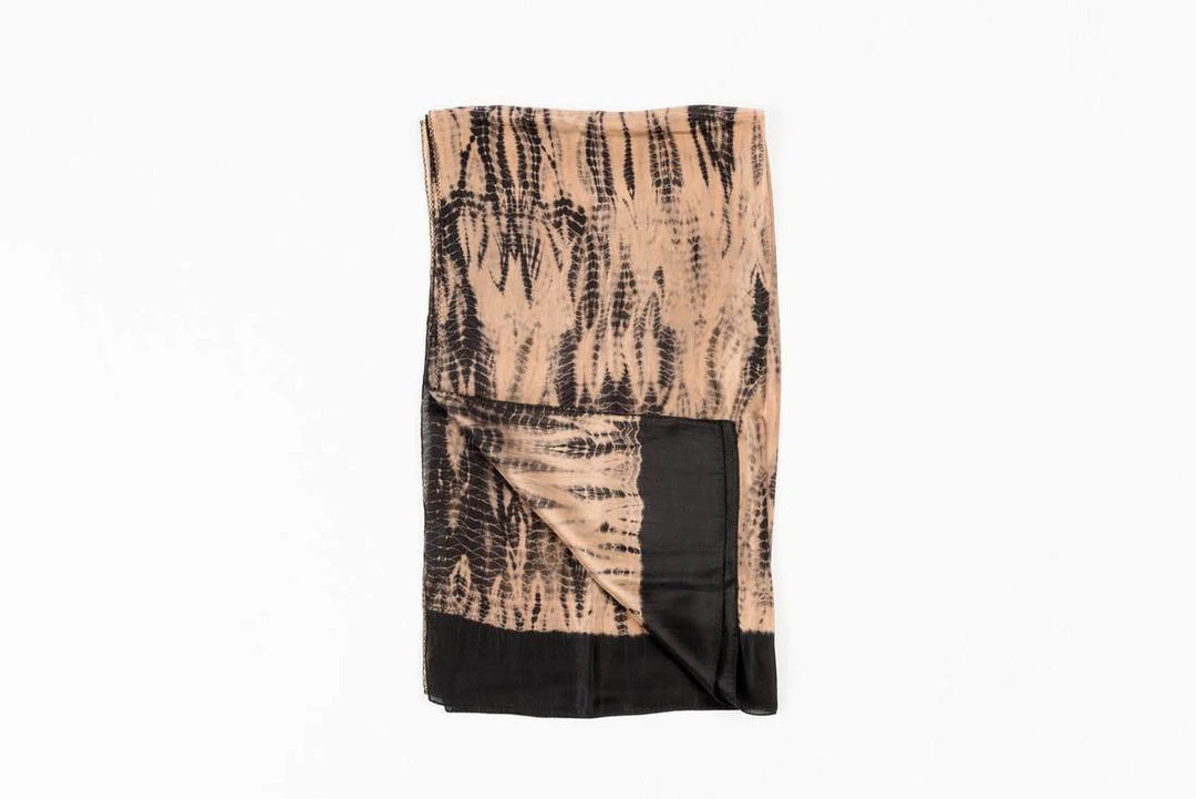 Studio Variously Handcrafted Indigold Kasmi Silk Scarf 3 Studio Variously Handcrafted Indigold Kasmi Silk Scarf