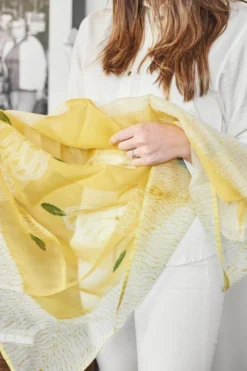 Studio Variously Primrose Turmeric Silk Scarf