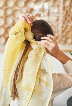 Studio Variously Primrose Turmeric Silk Scarf