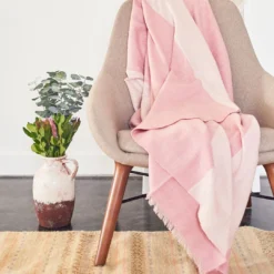 Studio Variously Rosa Merino Throw Blanket