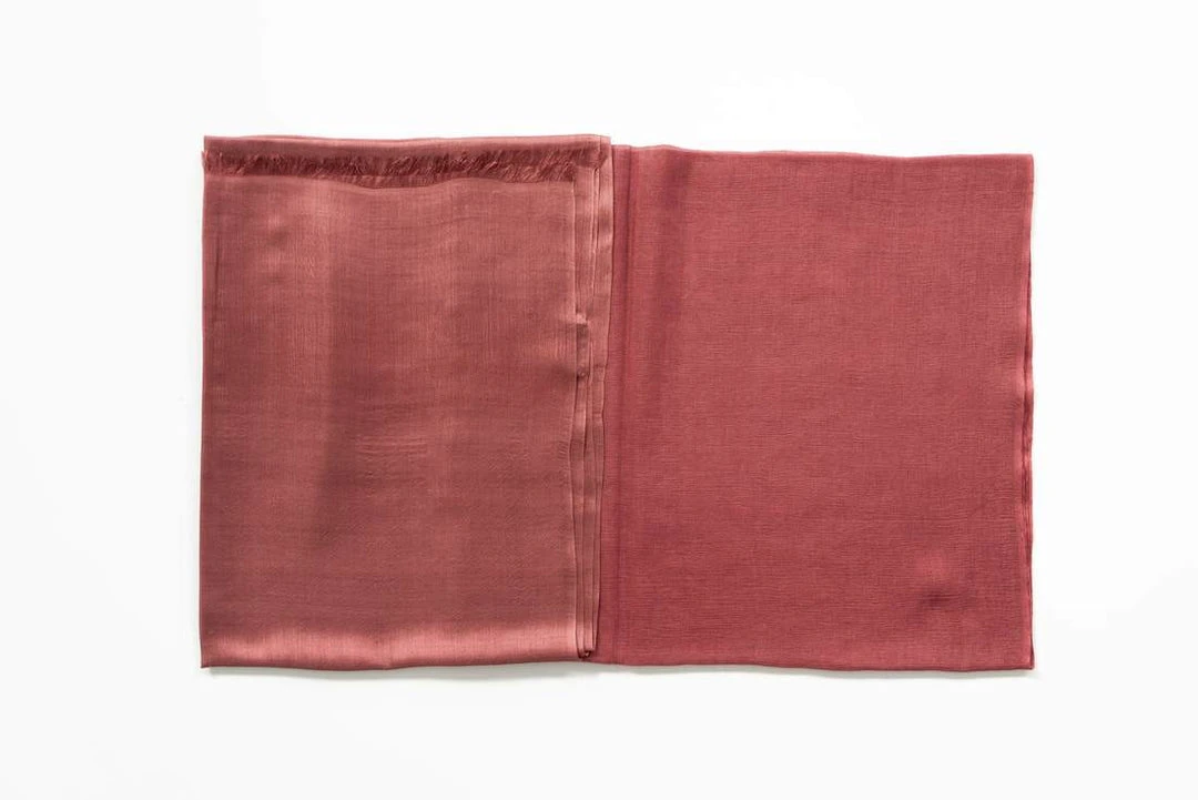 Studio Variously Rosa Silk And Cashmere Scarf Handcrafted 3 Studio Variously Rosa Silk And Cashmere Scarf Handcrafted