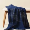 Studio Variously Home Goods Rosewood Indigo Throw Blanket