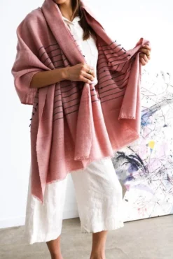 Studio Variously Rosewood Throw Blanket