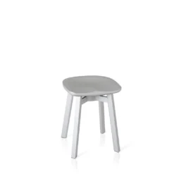 Emeco Su Small Stool - Aluminum Frame