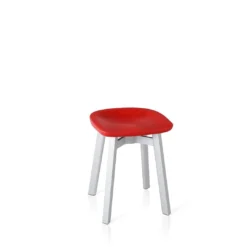 Emeco Su Small Stool - Aluminum Frame