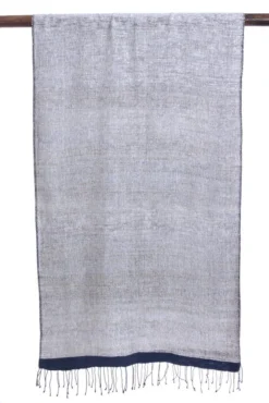 Swahili African Modern Ethiopian Stella Shawl - Blue Accessories