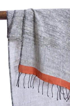 Swahili African Modern Accessories Ethiopian Stella Shawl - Coral 9 Swahili African Modern Accessories Ethiopian Stella Shawl - Coral