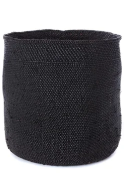 Swahili African Modern Iringa Baskets - Solid Black Home Goods