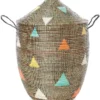 Swahili African Modern Large Teranga Triangles Hamper Basket