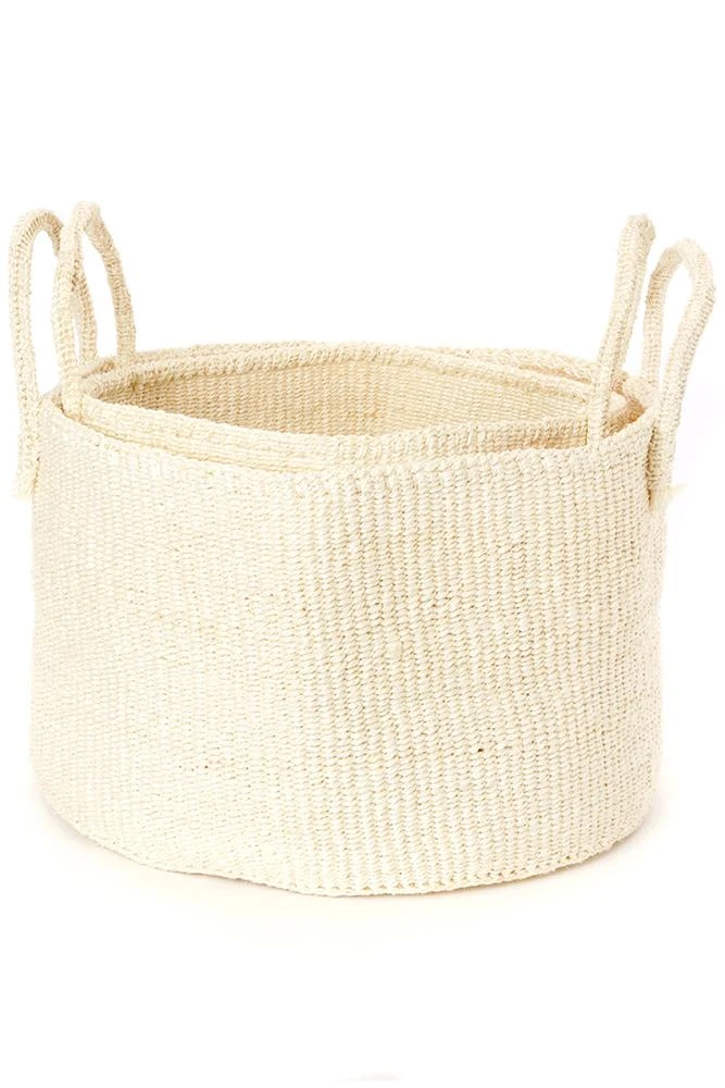 Swahili African Modern Natural Sisal Kamba Floor Basket Home Goods 5 Swahili African Modern Natural Sisal Kamba Floor Basket Home Goods