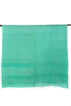 Swahili African Modern Sea Glass Blue Gabi Tablecloth / Throw Blanket