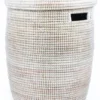 Swahili African Modern Solid White Peace Corps Hamper