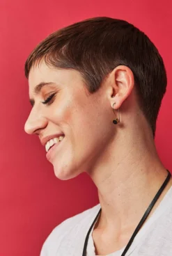 Swahili Coast Design Jewelry Dot Horn Earrings