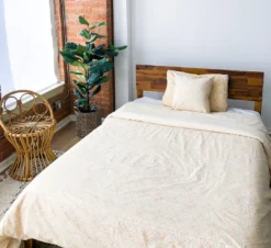 Symbology Best Sellers Reversible Duvet Cover - Cream + Tan