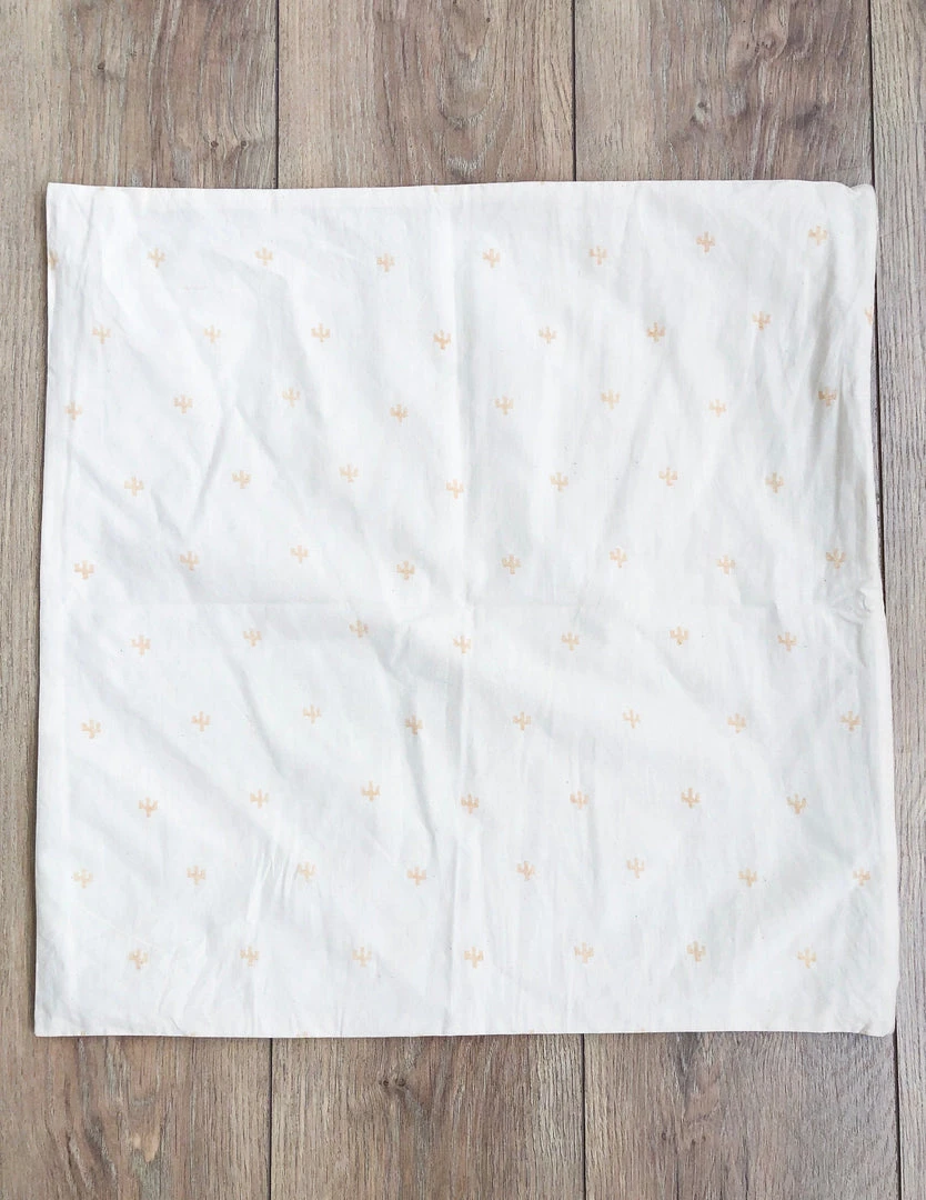 Symbology Reversible Pillowcase - Cream + Tan 7 Symbology Reversible Pillowcase - Cream + Tan