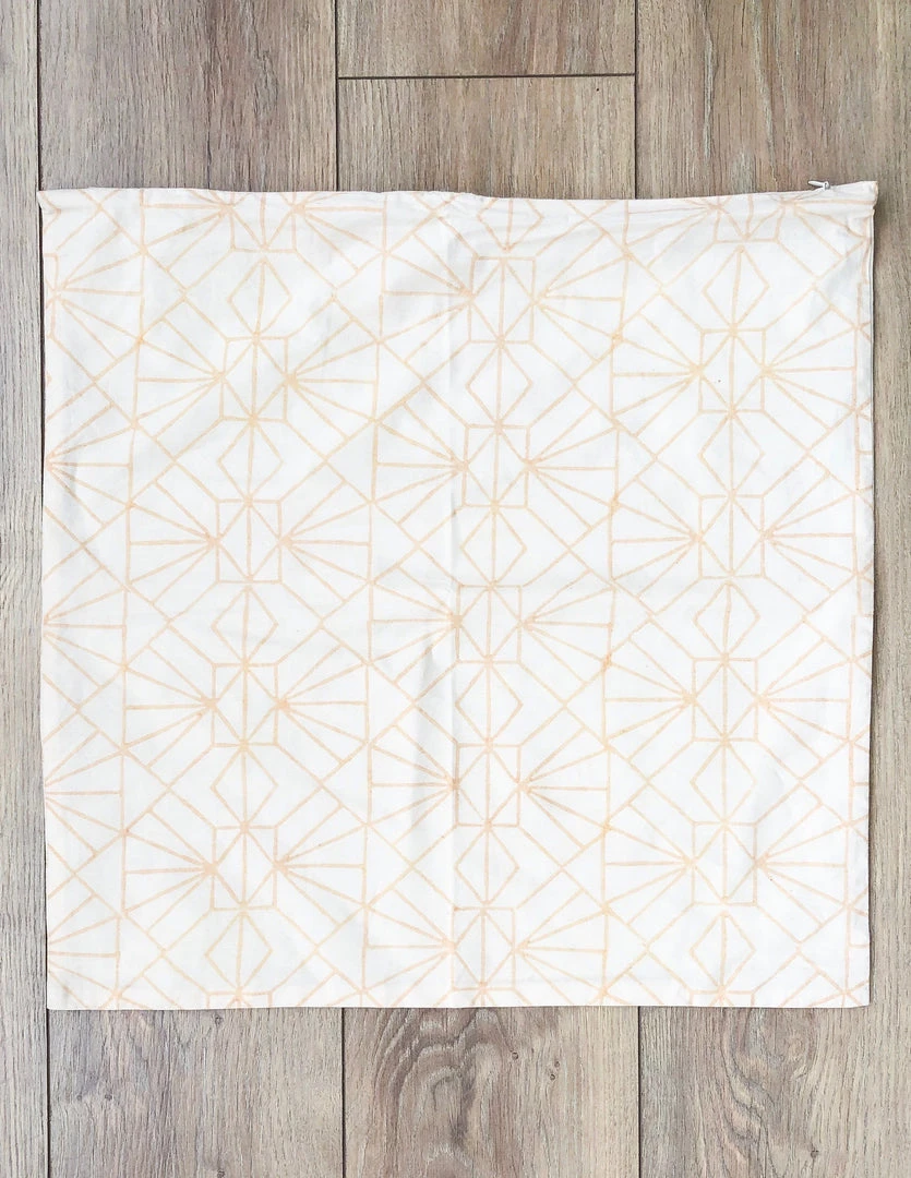 Symbology Reversible Pillowcase - Cream + Tan 5 Symbology Reversible Pillowcase - Cream + Tan