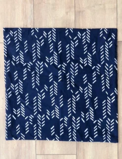 Symbology Best Sellers Art Deco/Stylized Feather Reversible Pillowcase - Navy + Cream