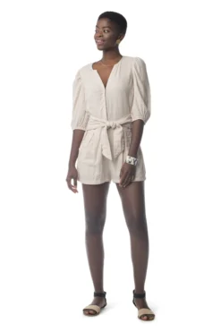 Synergy Organic Clothing Cadence Romper - Chateau Gray Sale