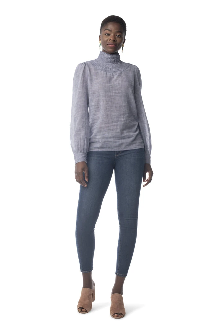 Synergy Organic Clothing Delphina Top - Navy Checked Best Sellers 5 Synergy Organic Clothing Delphina Top - Navy Checked Best Sellers