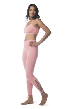 Synergy Organic Clothing Sale Lace Up Legging Pant - Mauve