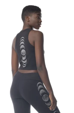 Synergy Organic Clothing Moon Phases Elevate Tank Top - Black