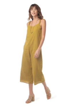 Synergy Organic Clothing Onward Jumpsuit - Ecru Olive