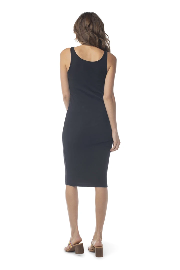 Synergy Organic Clothing Sale Rib Knit Foundation Dress - Black 4 Synergy Organic Clothing Sale Rib Knit Foundation Dress - Black